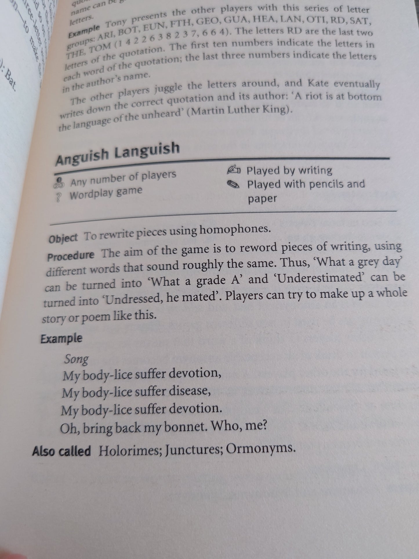 A-Z of Word Games